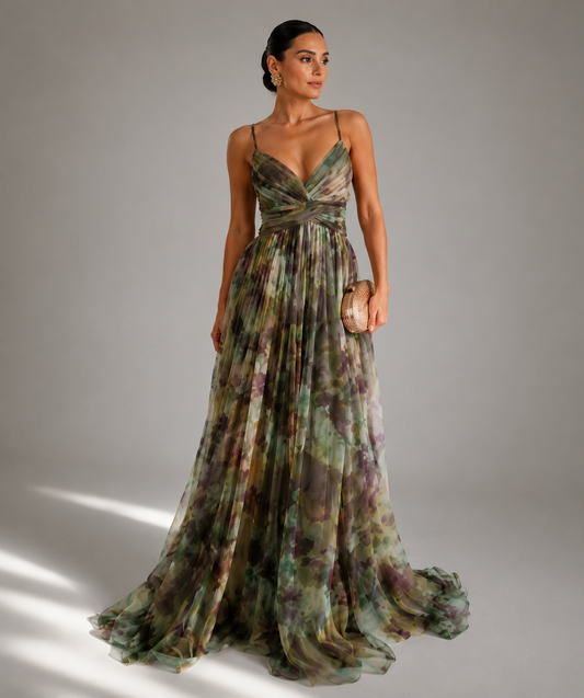 GISELLE | Vestido Maxi de gasa