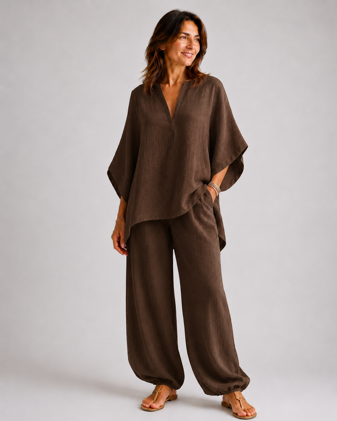 MARINA | Conjunto de dos piezas con escote en V