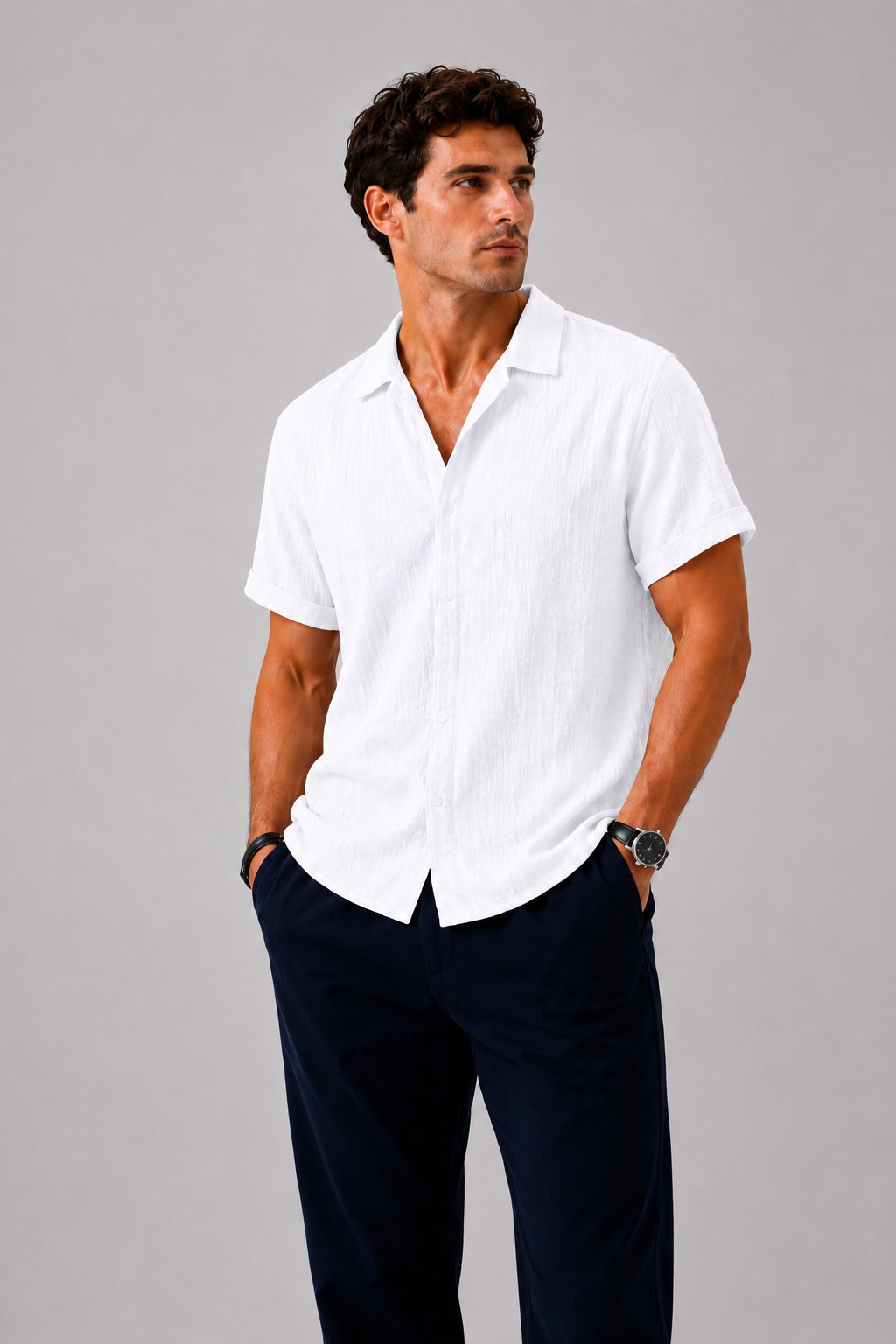 BELMONT | Camisa con estilo de lino